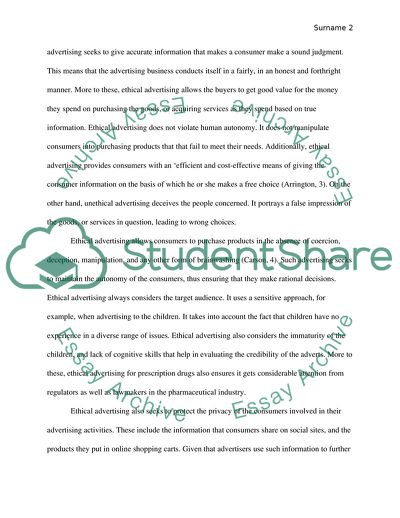 Ethics and Advertising