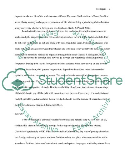 What Are The Drawbacks And Benefits For Teenagers Going To The University