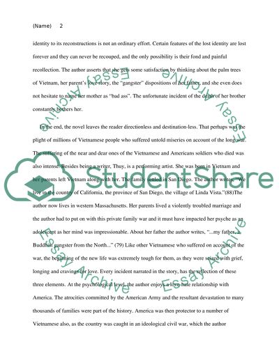 Book review for The Gangster We Are All Looking For by Le Thi Diem Thuy