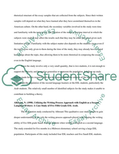 Two Saudi Students Before and After ESL Instruction