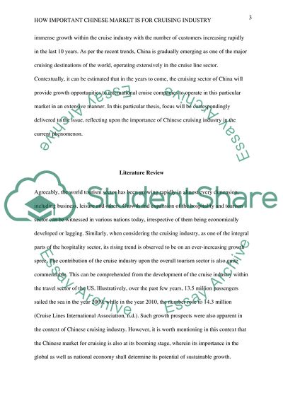 How Important Chinese Market is for Cruising Industry