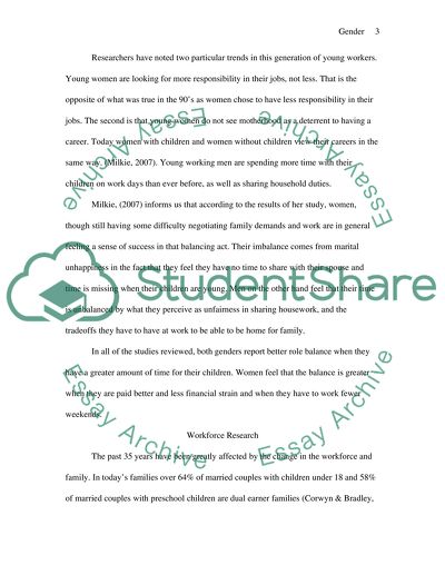 Gender and Work Roles in Society