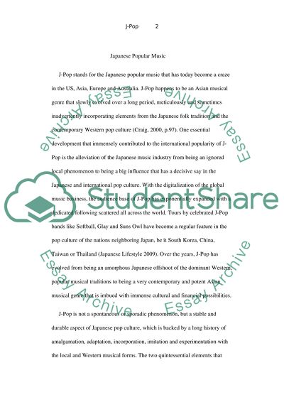 Japanese Popular Music