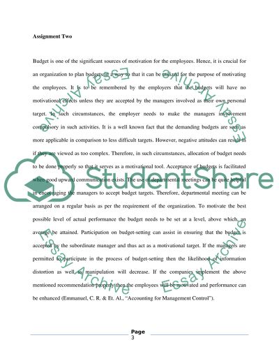 Budget as a Perfect Management Tool