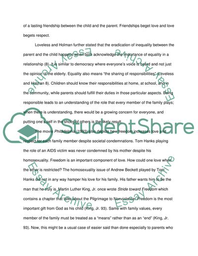 Things that strengthen love between family members