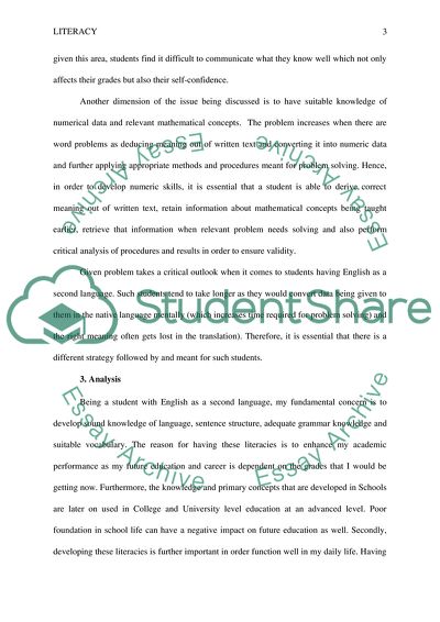 The Inability to Understand the Text Being Read
