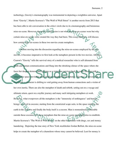 Mise-En-Scene And Metaphors In Visual Literature