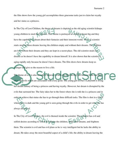 Themes and Style comparison between Pans Labyrinth and The City of Lost Children