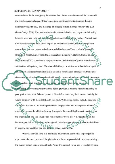 Analysis of Performance Improvement