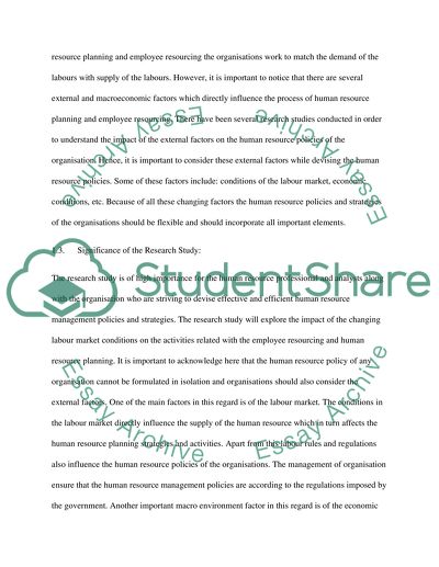 How the current labour market conditions have impacted on resourcing and talent management activities