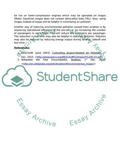 Controlling Airport-Related Air Pollution