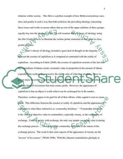 Trading Places: Supporting Marxs Commodity Fetishism
