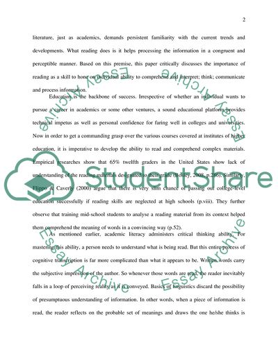 Primacy of Reading in the Information Age