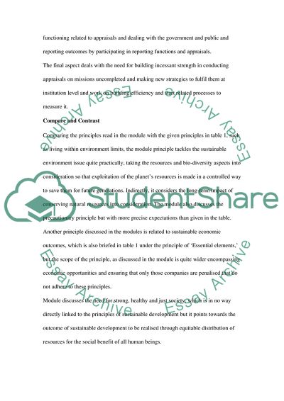 Sustainable Development and its Overall Impact