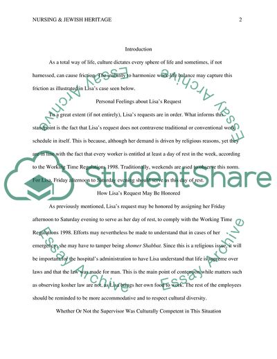 Nursing and Jewish Heritage