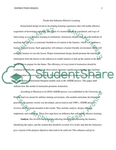 Trends That Influence Effective Learning