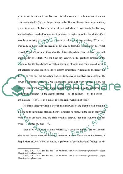 The Pit and the Pendulum by Edgar Allan Poe