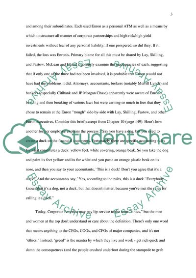 The Smartest Guys in the Room: Analysis of the mzing Rise and Scandalous Fall of Enron