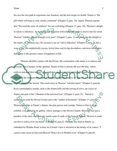 Henry David Thoreau: Walden