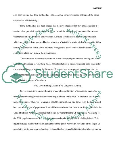 Why is hunting Dove so special