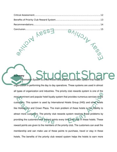 Priority Club Rewards System