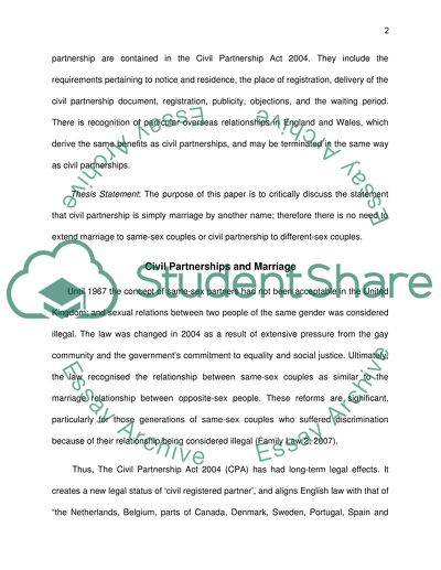 Civil Partnership and Marriage Are the Same