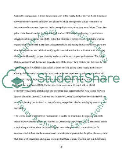 Why Management Will Not Die Anytime Soon