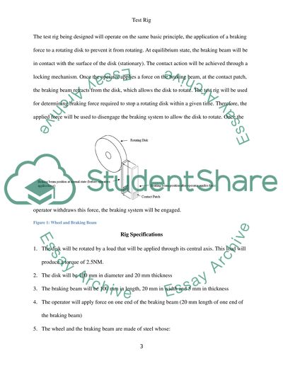 Designing a Test Rig