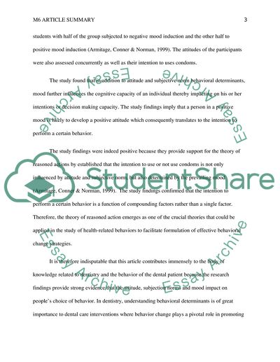 Theory of Reasoned Action