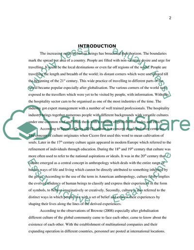 Managing Cultural Diversity for a Competitive Advantage in Hospitality Industry