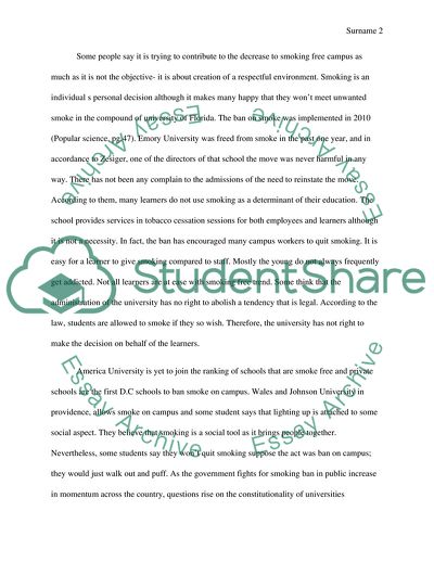 The Smoke Ban Policies