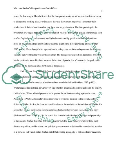 The Marxian and Weberian Approach to Class