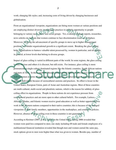 The Glass Ceiling in the Modern Workplace