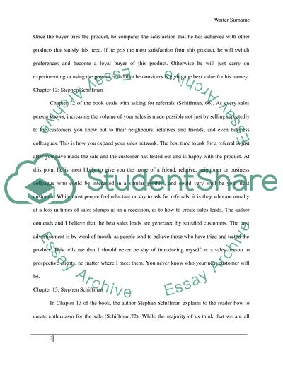 Marketing: Personal Sale