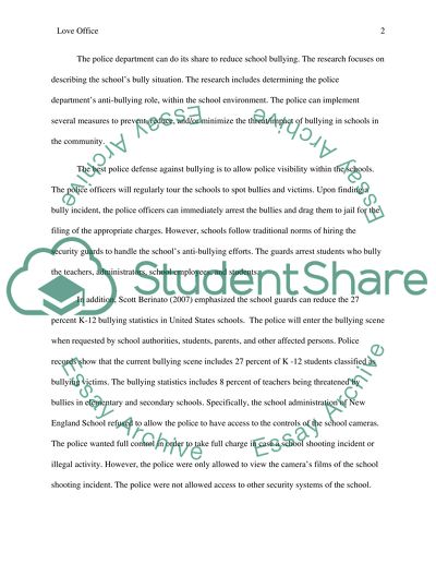 Love Office of Community Oriented Policing Services