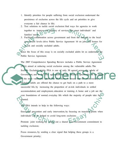 Inequalities and Exclusion