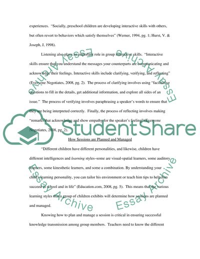 How Practitioners Encourage Children to Participate in Group Activities