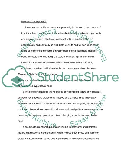 Free trade or protectionism