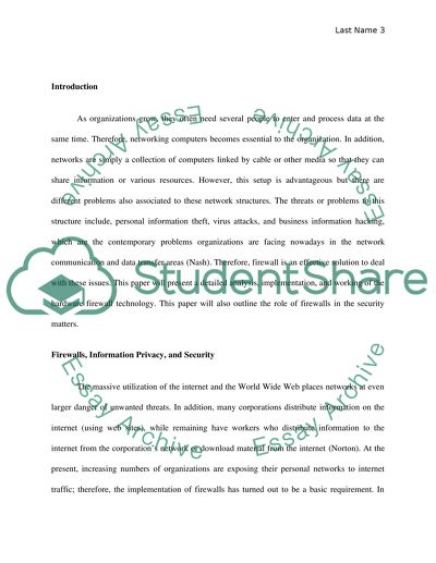 How does a hardware firewall work