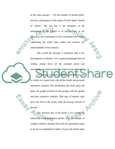 Different Rhetorical Effects