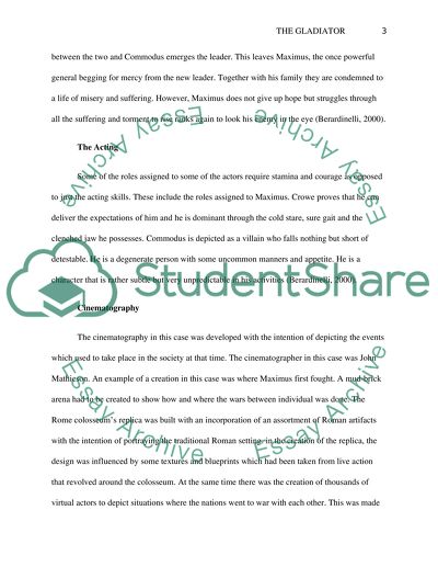 An analysis of the film Gladiator