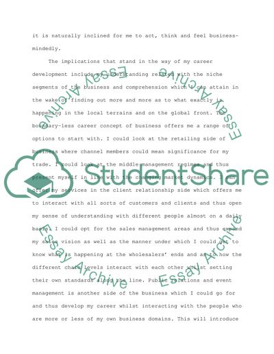 Boundary-Less Career Concept and Implications for the Career Development