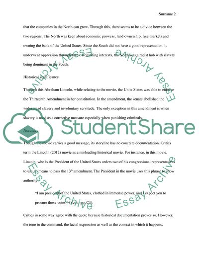 History Civil War Movie - Lincoln (2012)