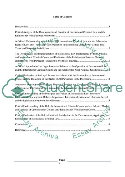 Effectiveness of International Criminal Law Demands Clarity in Respect of the Law and Jurisdiction