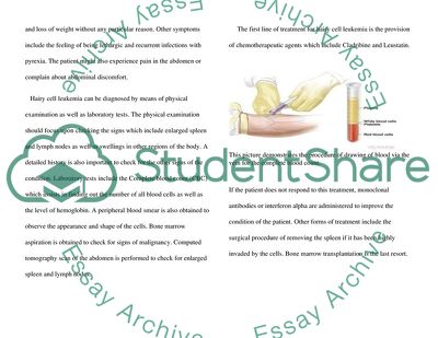 Analysis of Hairy Cell Leukemia