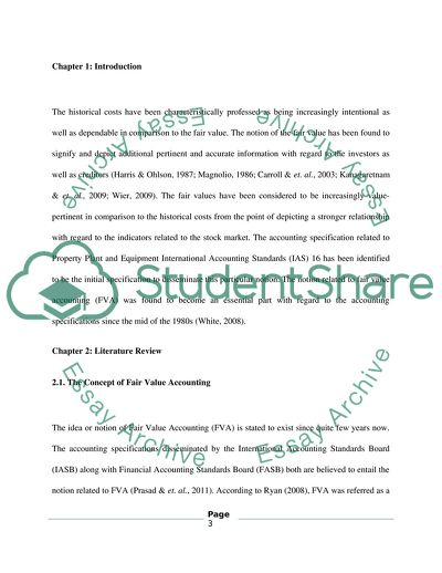 The Effect of Fair Value Accounting on Banks Financial Reports