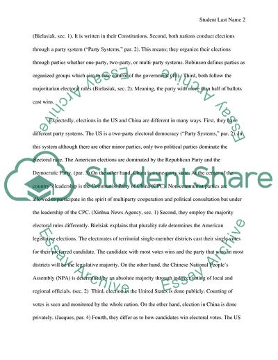 Politics in the US and China: Similarities and Differences