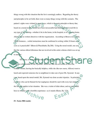 Ms Symonds Case Concerning Ethics and Law in Health