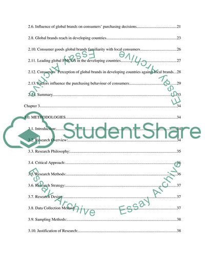 Consumers Perceptions of Global and Local Brands