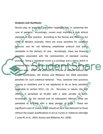 Assignment Analytical paper